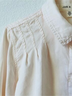 cloth & stone Pale Blush Pintuck Button-Down Shirt